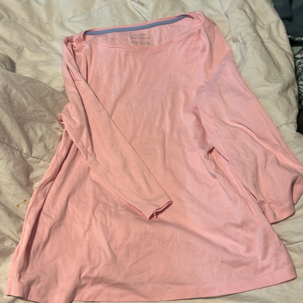 Talbots Pink Long Sleeve Shirt